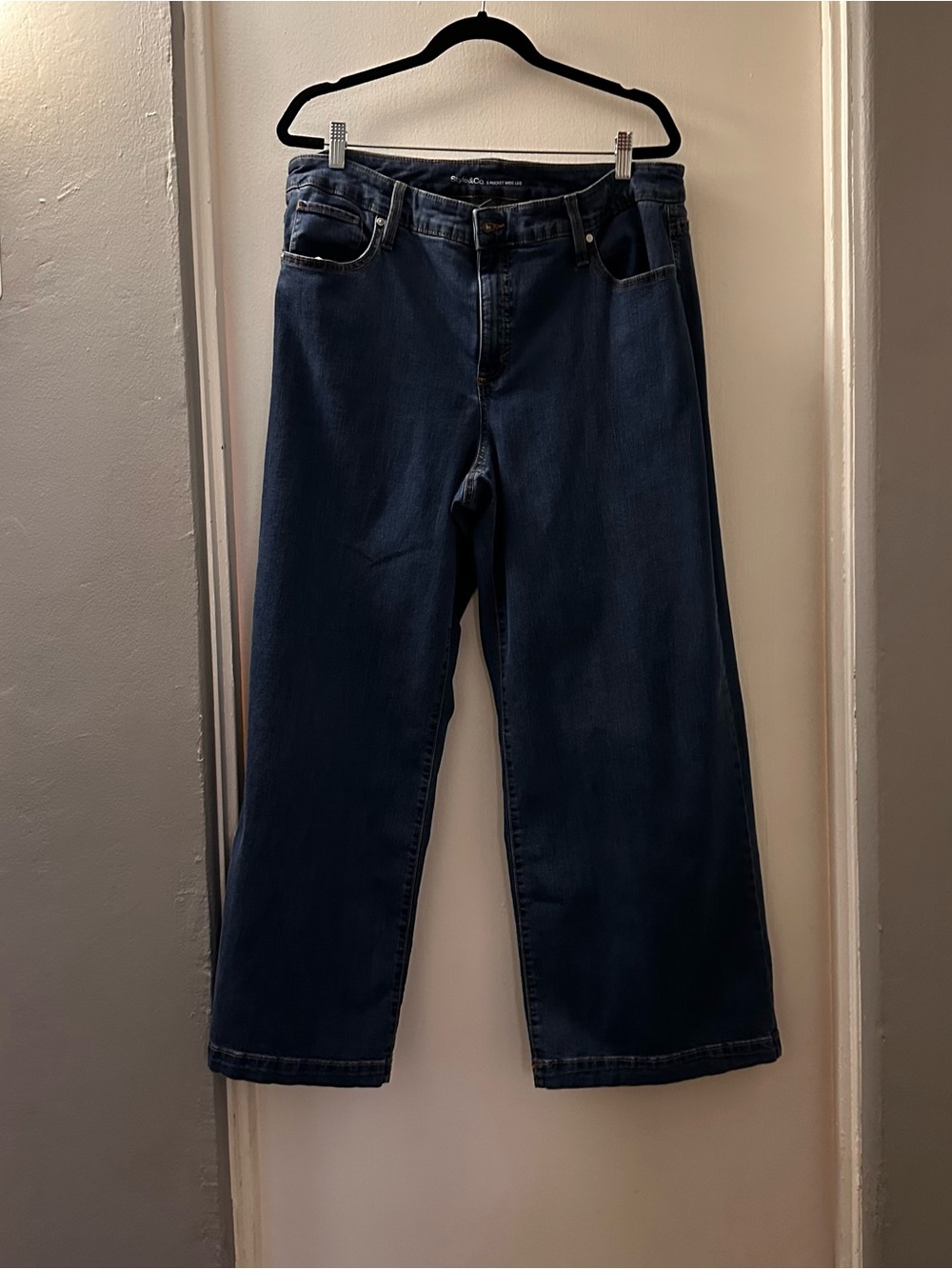 Style & Co 5-pocket Wide Leg Blue Jeans
